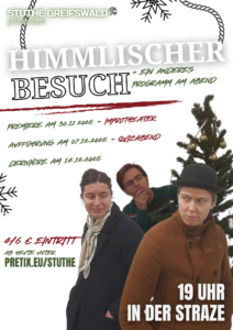 Flyer zum Theaterstück Himmlischer Besuch